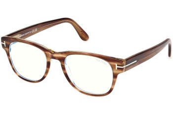 Glasses Tom Ford FT5898-B 050 Quadratisch Braun