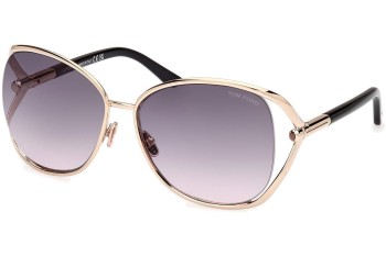 Sonnenbrille Tom Ford Marta FT1091 28B Rund Gold