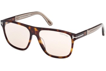 Sunglasses Tom Ford Frances FT1081 52E Quadratisch Havanna