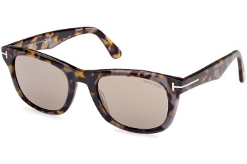 Sonnenbrille Tom Ford Kendel FT1076 55L Quadratisch Havanna