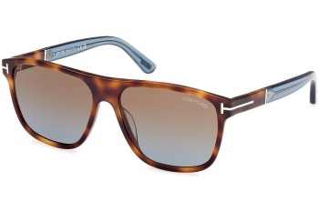 Sunglasses Tom Ford Frances FT1081 53F Quadratisch Havanna