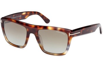 Sunglasses Tom Ford Alberto FT1077 55G Quadratisch Havanna