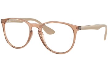 Glasses Ray-Ban Erika RX7046 8339 Quadratisch Braun