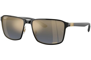 Sonnenbrille Ray-Ban Chromance Collection RB3721CH 187/J0 Polarized Quadratisch Schwarz