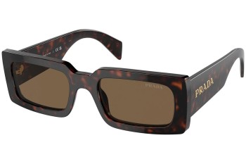 Sunglasses Prada PRA07S 16N5Y1 Rechteck Braun