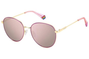 Sunglasses Polaroid PLD6215/S/X EYR/JQ Polarized Rund Gold