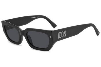 Sunglasses Dsquared2 ICON0017/S 003/IR Rechteck Schwarz