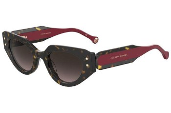 Sonnenbrille Carolina Herrera HER0221/G/S O63/HA Cat Eye Havanna