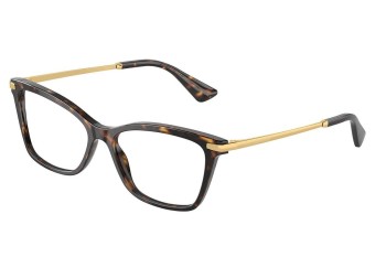 Glasses Dolce & Gabbana DG3393 502 Cat Eye Havanna