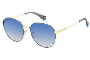 Sunglasses Polaroid PLD6215/S/X LKS/Z7 Polarized Rund Gold