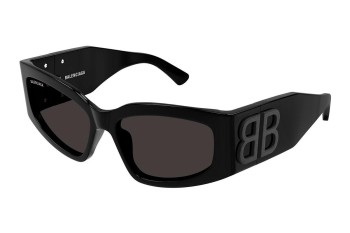 Sunglasses Balenciaga BB0321S 001 Rechteck Schwarz