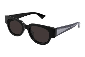 Sunglasses Bottega Veneta BV1278SA 001 Rechteck Schwarz