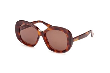 Sonnenbrille Max Mara MM0087 52E Rund Havanna