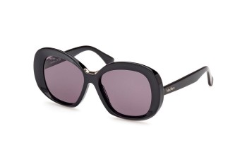 Sonnenbrille Max Mara MM0087 01A Rund Schwarz