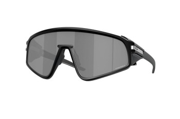 Sunglasses Oakley LATCH PANEL KYLIAN MBAPPÈ OO9404 940401 Rechteck Schwarz