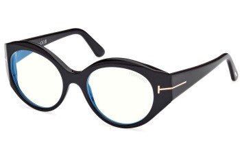 Brillen Tom Ford FT5950-B 001 Oval Schwarz