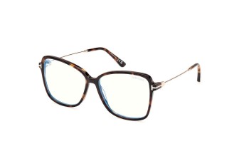 Glasses Tom Ford FT5953-B 052 Cat Eye Havanna