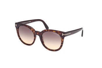 Sunglasses Tom Ford FT1109 52B Rund Havanna