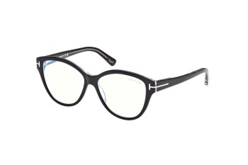 Glasses Tom Ford FT5954-B 003 Cat Eye Schwarz