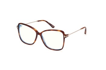 Brillen Tom Ford FT5953-B 053 Cat Eye Havanna