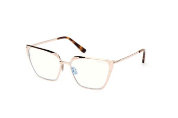 Glasses Tom Ford FT5945-B 028 Quadratisch Gold