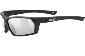 Sonnenbrille uvex sportstyle 225 Black Mat S3 Rechteck Schwarz