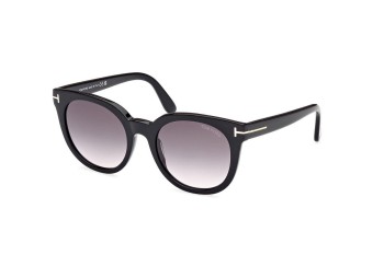 Sunglasses Tom Ford FT1109 01B Rund Schwarz