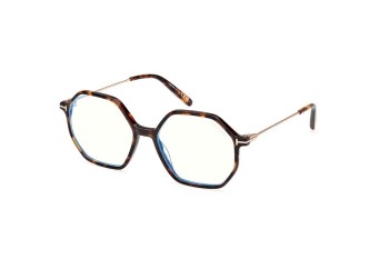 Brillen Tom Ford FT5952-B 052 Rechteck Havanna