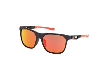 Sonnenbrille Adidas Sport SP0091 02L Rechteck Schwarz