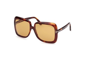 Sonnenbrille Tom Ford FT1156 52E Rechteck Havanna