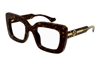 Glasses Gucci GG1554O 002 Rechteck Havanna