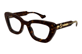 Glasses Gucci GG1555O 002 Cat Eye Havanna