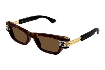 Sunglasses Bottega Veneta BV1308S 002 Rechteck Braun