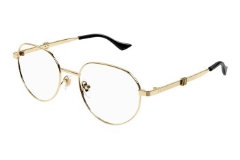 Glasses Gucci GG1496O 001 Rund Gold