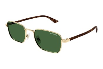 Sonnenbrille Mont Blanc MB0339S 002 Quadratisch Gold