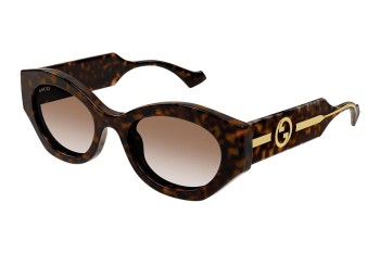 Sunglasses Gucci GG1553S 002 Oval Havanna