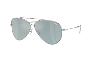 Sunglasses Ray-Ban Aviator Reverse x Lenny Kravitz RBR0101S 003/30 Pilot Silber