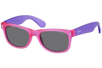 Sunglasses Polaroid Junior P0115 IUB/Y2 Polarized Quadratisch Rosa