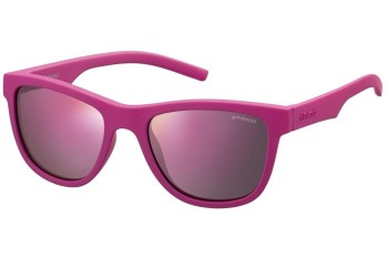 Sonnenbrille Polaroid Junior PLD8018/S CYQ/AI Polarized Quadratisch Rosa