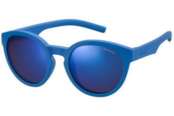 Sonnenbrille Polaroid Junior PLD8019/S ZDI/JY Polarized Rund Blau