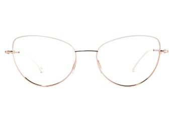 Brillen Kohe by eyerim Sissa Gold White Cat Eye Gold