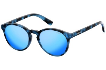 Sonnenbrille Polaroid Junior PLD8024/S JBW/5X Polarized Rund Blau