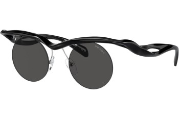 Sunglasses Prada PRA24S 1AB5S0 Rund Schwarz