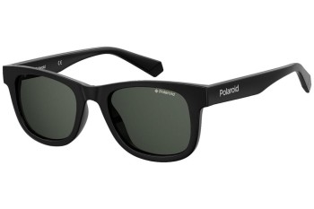 Sunglasses Polaroid Junior PLD8009/N/NEW 807/M9 Polarized Quadratisch Schwarz