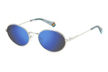 Sonnenbrille Polaroid PLD6228/S/X 010/5X Polarized Oval Silber