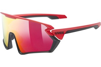 Sonnenbrille uvex sportstyle 231 Red / Black Mat S3 Monoscheibe | Shield Rot