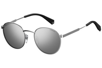 Sonnenbrille Polaroid PLD2053/S 010/EX Polarized Rund Silber