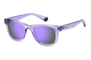 Sonnenbrille Polaroid Junior PLD8009/N/NEW 789/MF Polarized Quadratisch Lila