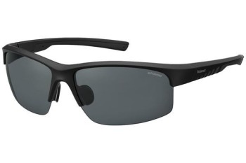 Sunglasses Polaroid Active Collection PLD7018/N/S 807/M9 Polarized Rechteck Schwarz