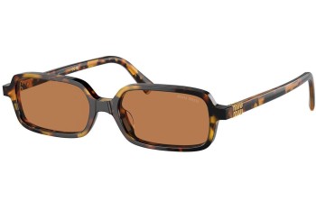 Sonnenbrille Miu Miu MU11ZS VAU2Z1 Rechteck Havanna